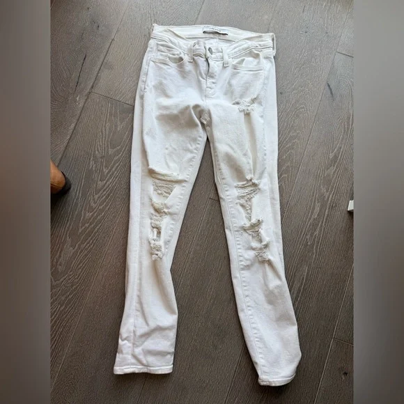 J Brand Jeans J Brand Distressed White Denim Pants Poshmark